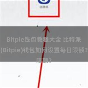 Bitpie钱包教程大全 比特派(Bitpie)钱包如何设置每日限额？