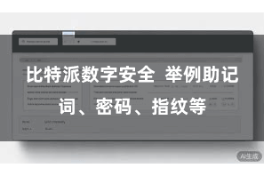 比特派数字安全  举例助记词、密码、指纹等